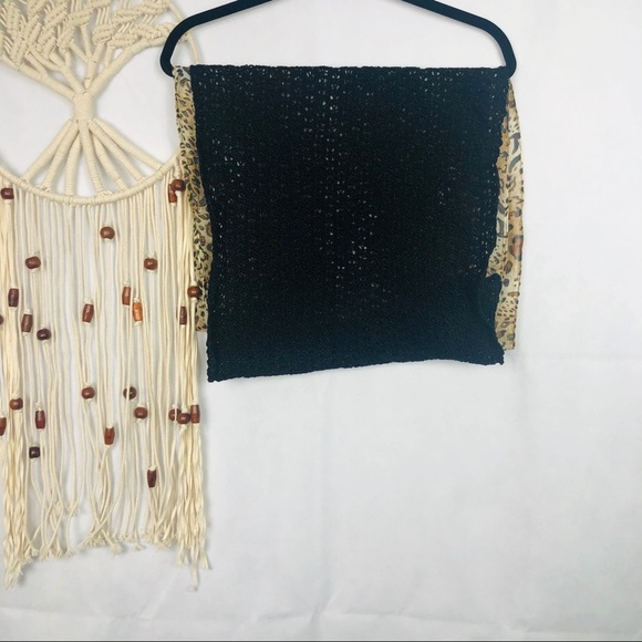 Leopard Infinity Scarf With Crotchet Back NWT - Picture 3 of 5